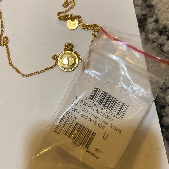 Dior Petit CD Necklace Gold-Finish Metal - Picture 4 of 5